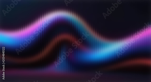 Fotografía Colorful glowing sinus wave background