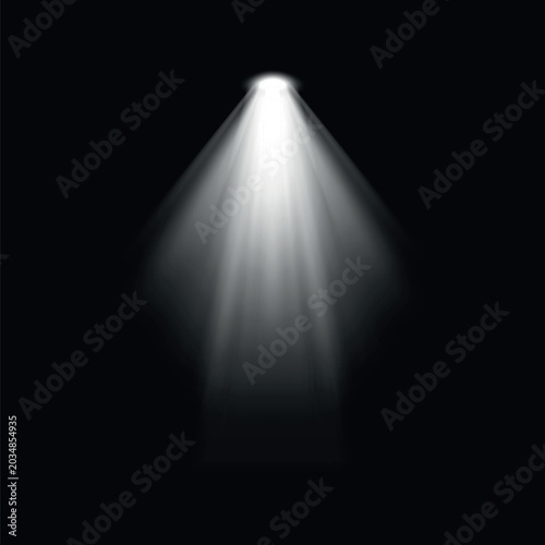 Foto Spotlight illuminating dark space, overlay effect vector element