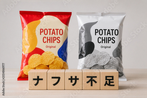 ナフサ不足で白黒化する食品パッケージ問題