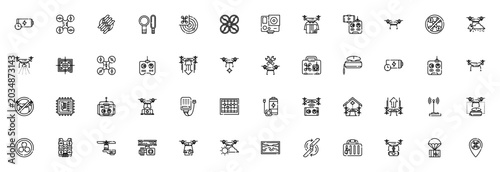 Foto Drones icon set