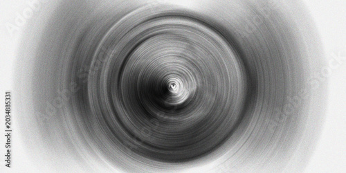 Foto Circular monochrome radial texture reflecting metallic surface aesthetic with soft light diffusion for futuristic background