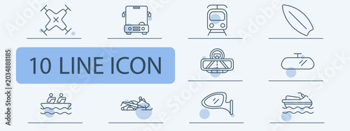 Фотография Transport vehicle set icon