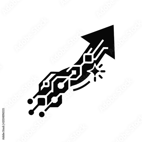 Digital Innovation Technology Icon, Tech, Concept, Progress, Smart
