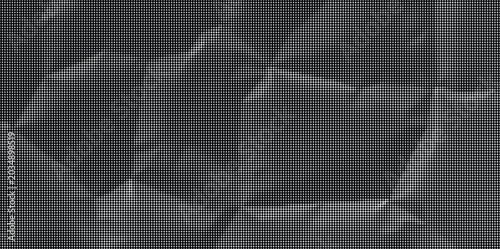 Schilderij op canvas A close-up view of crumpled paper texture with dark shadows