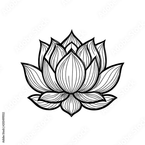 lotus flower isolated icon illustration design