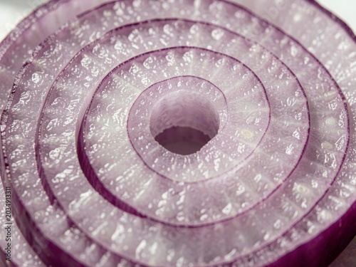 sliced onion on the board