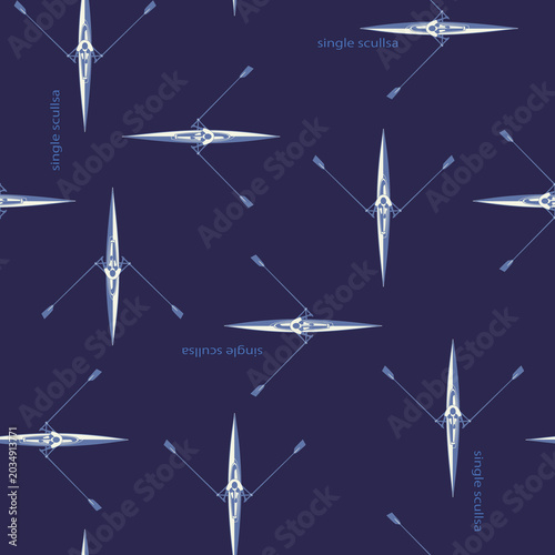 Obraz na płótnie Textiles and background patterns for rowing competitions,