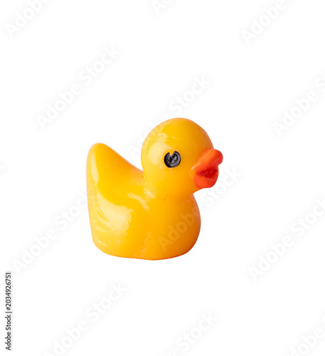 Fotografía rubber duck toy isolated on white background