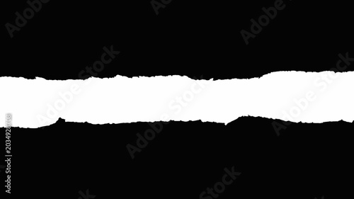 torn paper edge silhouette against a black background jagged ripped texture