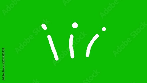 Animated playful doodle marks for energtic motion