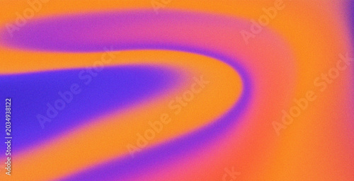 Tableau sur toile Vibrant abstract gradient background with grainy texture, colorful liquid blur in orange and purple hues