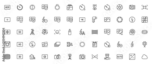 фотографія Photography icon set