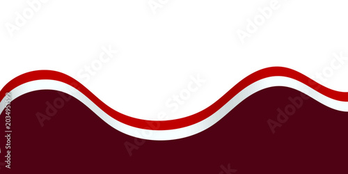Foto Indonesia Flag Waving Ribbon Frame Border Element