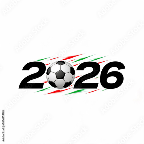 3D soccer ball with South Africa and Brazil flags for football fifa world cup 2026 