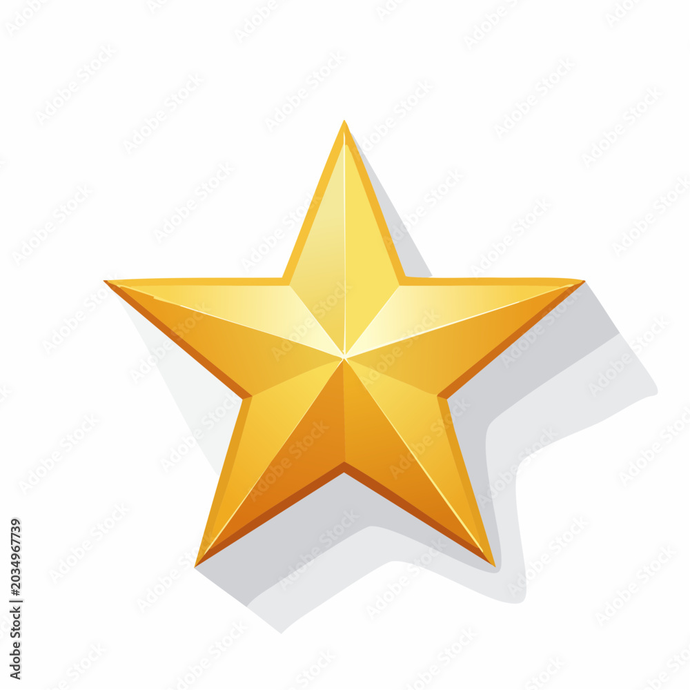 Fototapeta premium Golden Star Icon