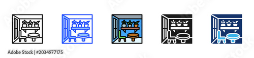 Foto Plant Corner Icon Collection With Multiple Styles