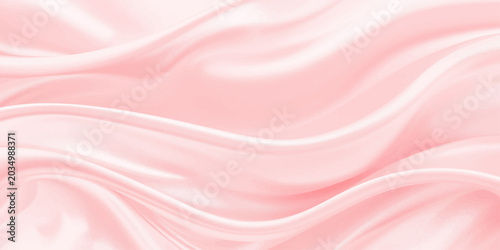 Foto Soft abstract pink silk satin background with flowing smooth wave texture