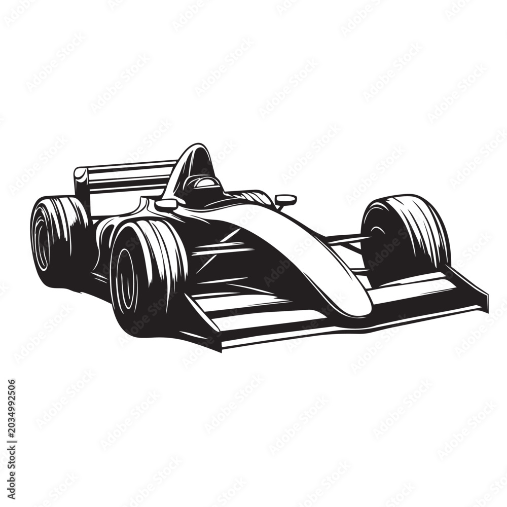 Obraz premium retro car on white
