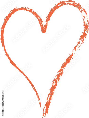 Crayon heart