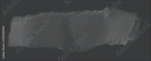 Fotografía A gray torn paper with a frayed edge against a dark transparent background
