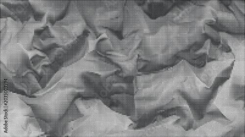 Foto A close-up view of crumpled fabric fills the frame with texture