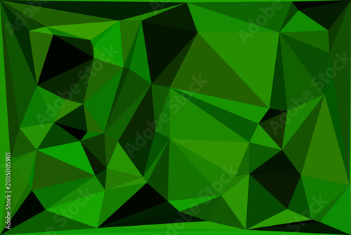 Foto Abstract green low poly background vector geometric rumpled triangular texture