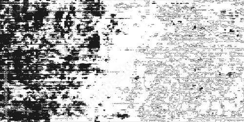 Bild auf Leinwand Grunge black lines and dots on a white background - Vector illustration