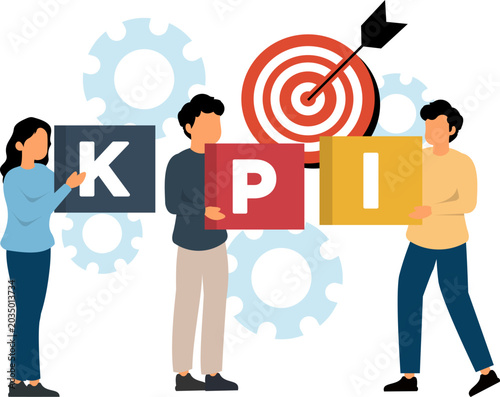 Kpi Abstract Concept Vector Illustration