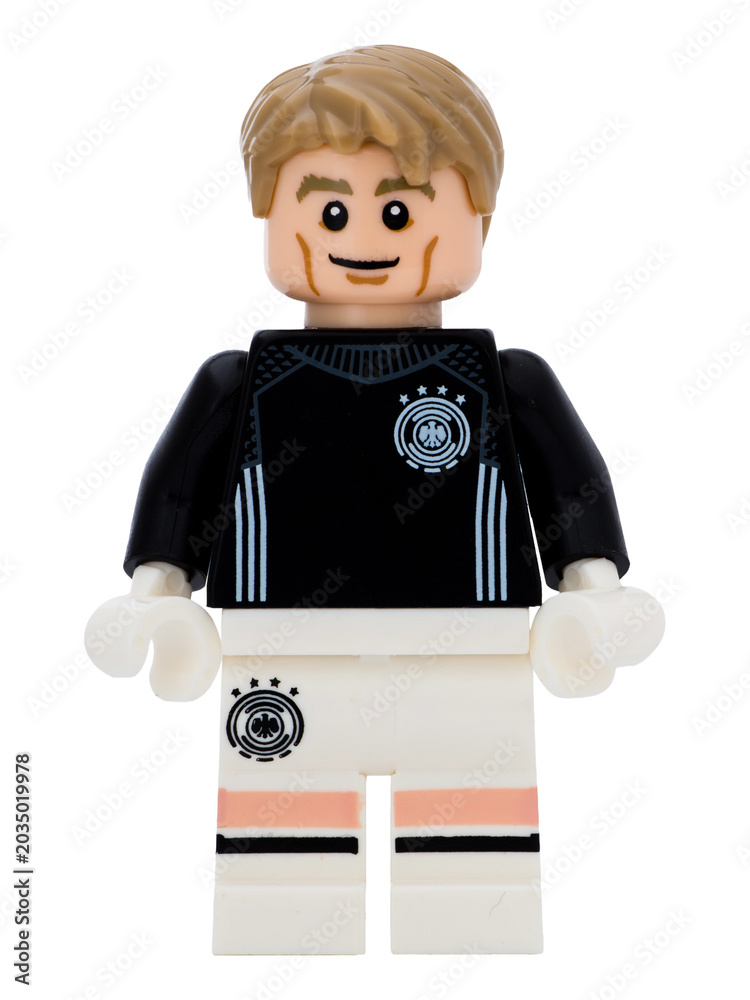 Obraz premium Dortmund - Deutschland 26. Mai 2026 - Lego Minifigure Torwart Manuel Neuer