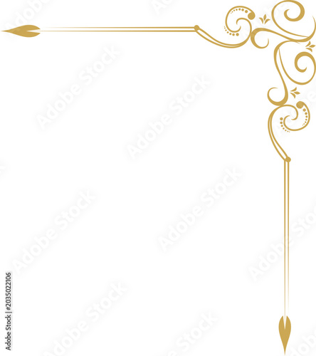 Elegant Line Corner Ornate