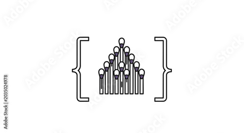A group of people icons forming a crowd.