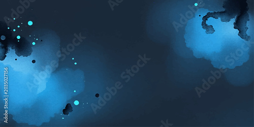 Foto An abstract blue ocean background with bubbles and sunlight filtering through th