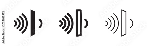 Tableau sur toile Sound Insulation Noise Reduction Icon