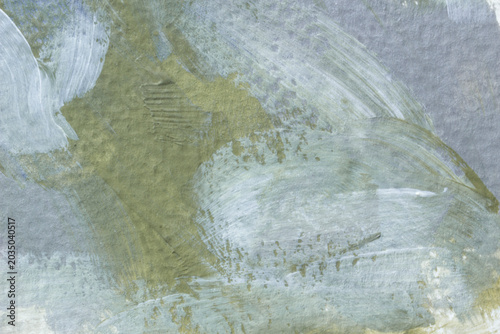 Hand-painted acrylic abstract background in green, gray and blue tones with expressive brush strokes and rich texture. Perfect for modern design, posters, covers, banners, branding and wallpaper.