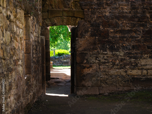 Tableau sur toile Kirkstall Abbey Church ruins in Leeds Yorkshire