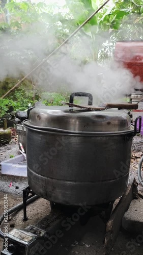 cooking in the kitchen