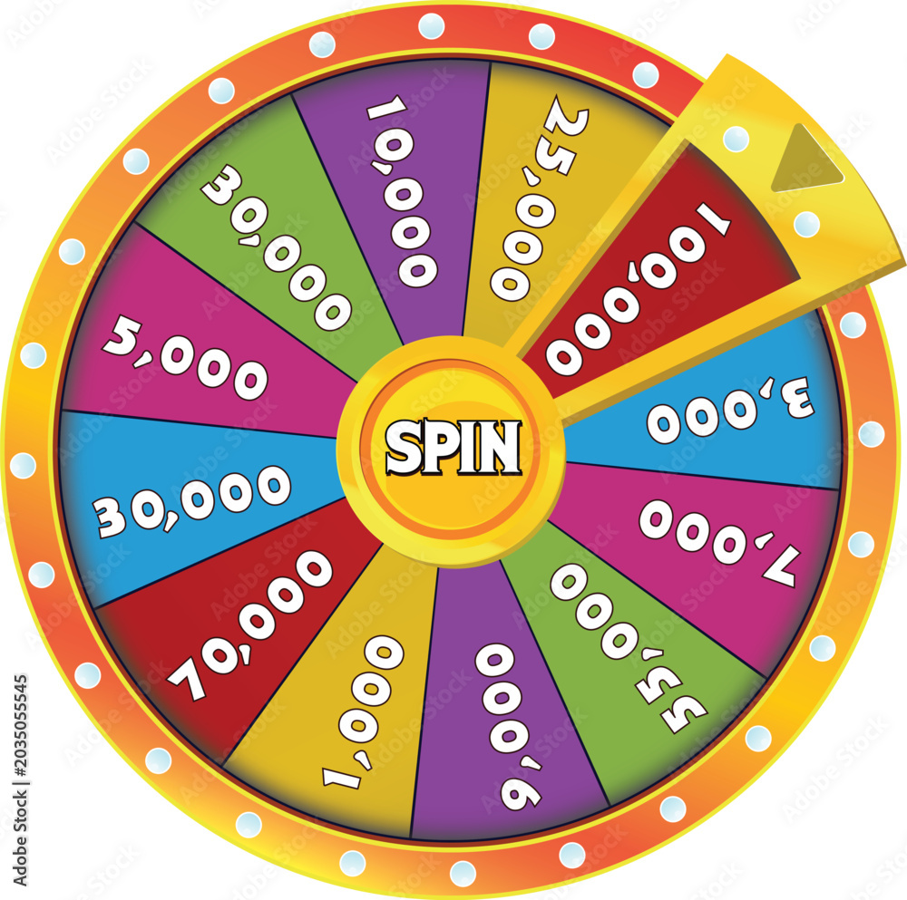 Obraz premium Wheel of fortune casino jackpot spin