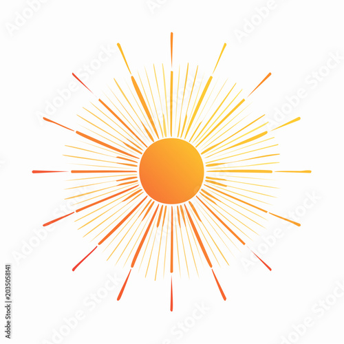 Stylized Sunburst Graphic