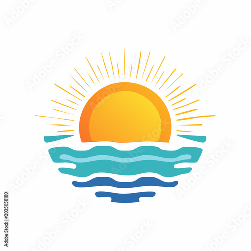 Sunrise over the ocean