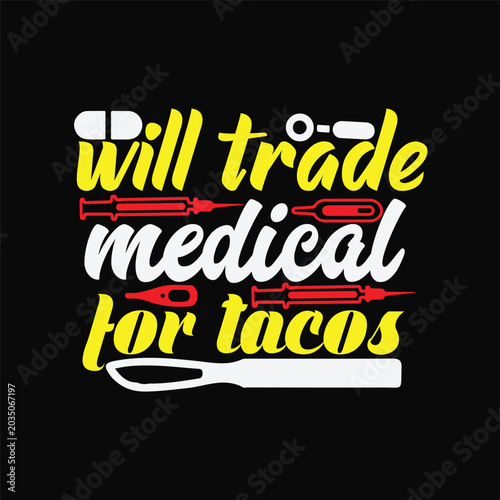 Schilderij op canvas Will Trade Medical Advice for Wine 4