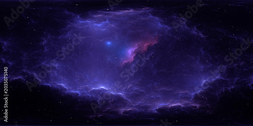 360-degree full-sphere panoramic space background with nebula and stars. It was neither partly nor fully created with generative AI.