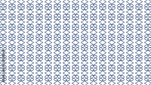 Blue Abstract Geometric Seamless Pattern Background