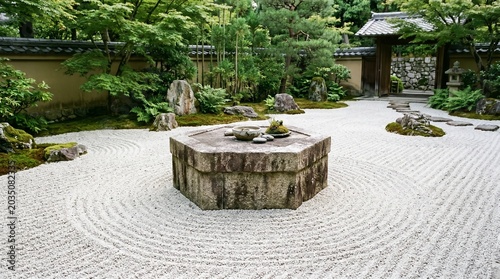 Zen Stone Garden with Tranquil Design and Balanced Elements