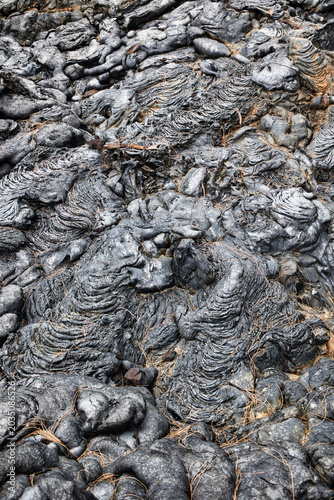 Roche volcanique coulée de lave île de la réunion