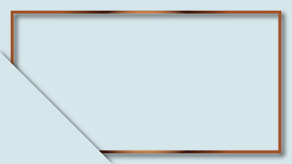 Abstract blue frame with rounded corners