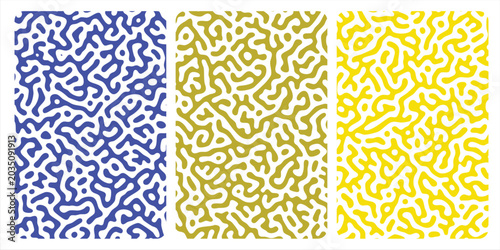 Bilde på lerret Abstract organic turing pattern mimicking reaction diffusion system in biology l