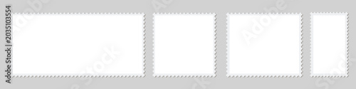 Foto Postage stamp set