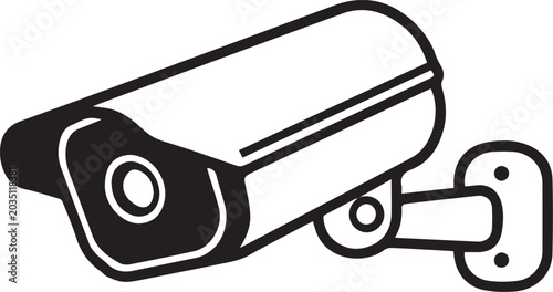Φωτογραφία A security camera mounted on a wall, a vigilant eye ready to monitor and record any activity