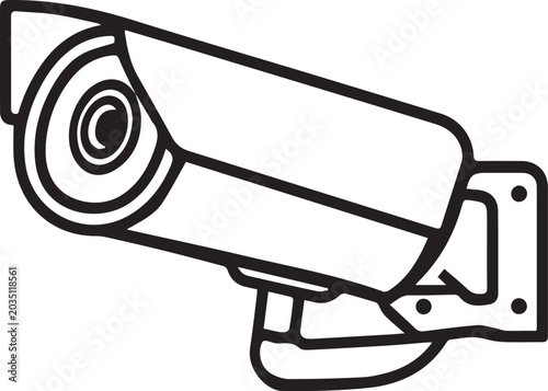 Canvastavla Security camera icon.