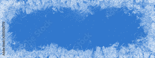 Foto Texture overlay background and grunge ice frame with frozen effect vector